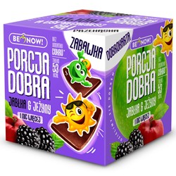 Kostka jabłkowo-jeżynowa Porcja Dobra, 32g