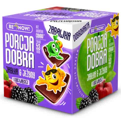 Kostka jabłkowo-jeżynowa Porcja Dobra, 16g