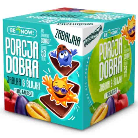 Kostka jabłkowo-śliwkowa Porcja Dobra, 16g