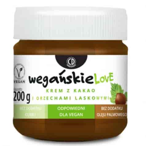 Krem z kakao i orzechami laskowymi - VEGAŃSKIELOVE CD 200g