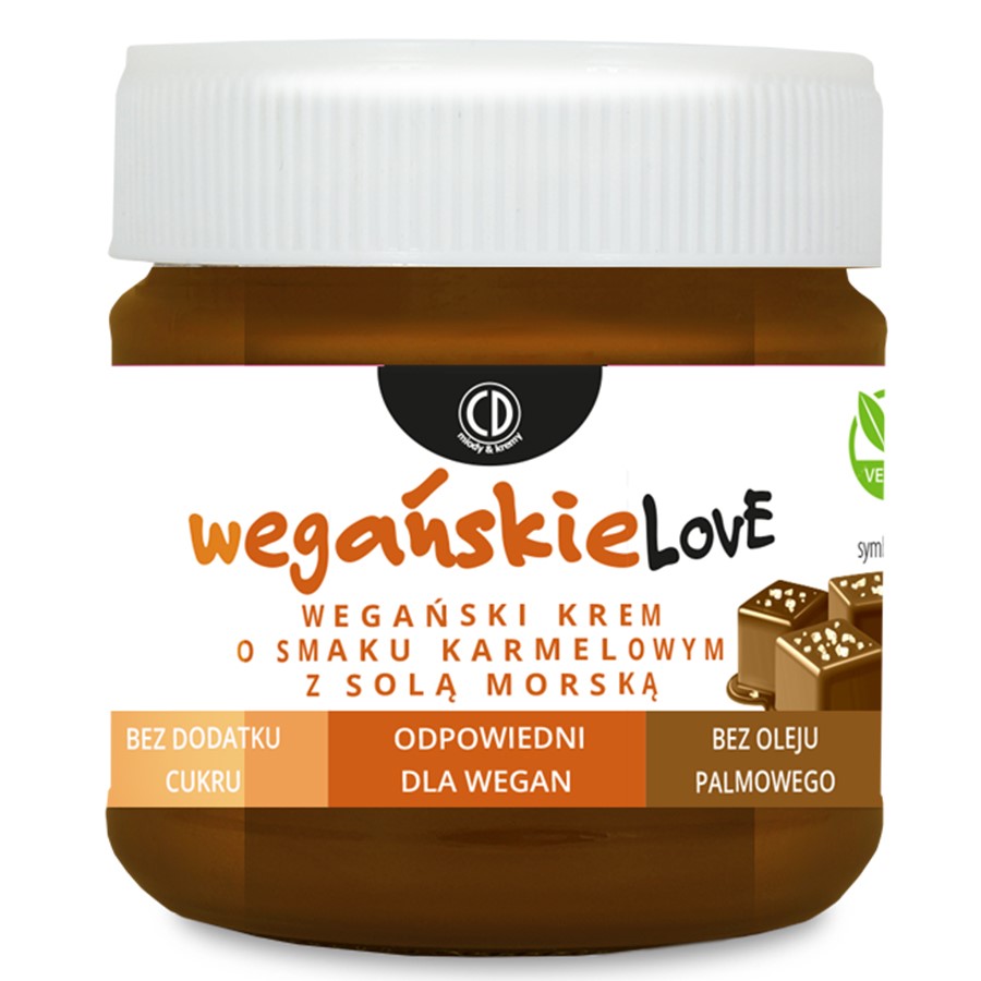Krem karmel z solą morską  WEGAŃSKIELOVE  CD, 200g