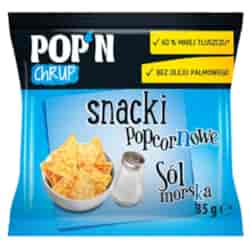 POP'N Chrup snacki popcornowe z solą morską Sante 35g