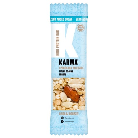 Baton proteinowy bez dodatku cukru Karma, 35g