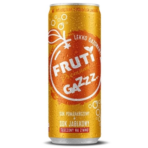 Napój Fruti Gazzz sok pomarańczowy+sok jabłkowy 250ml