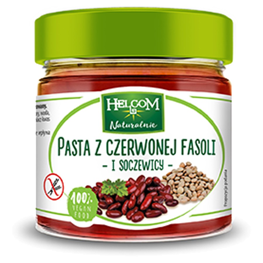 Pasta z czerwonej fasoli i soczewicy Helcom 190g