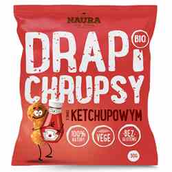 Chrupki Drapi Chrupsy o smaku ketchupowym Naura BIO, 50g