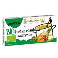 Kostka rosołowa warzywna Naura BIO, 100g
