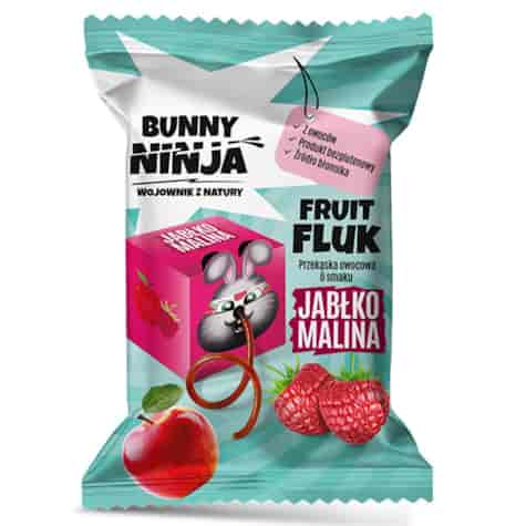 Przekąska owocowa o smaku jabłko-malina Fruit Fluk, 15 g