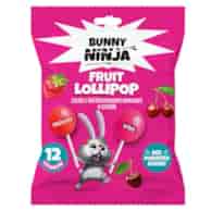 Lizaki kulki o smakach truskawki i wiśni bez dodatku cukru LILLI POP Bunny Ninja, 120g