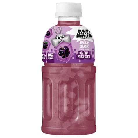Napój z sokiem z czarnej porzeczki NFC oraz galaretką kokosową Bunny Ninja, 320 ml