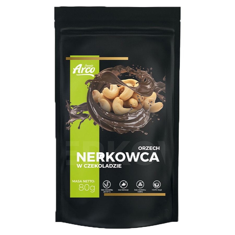 Orzechy nerkowca w czekoladzie bez cukru KETO Arco Sweets, 80g