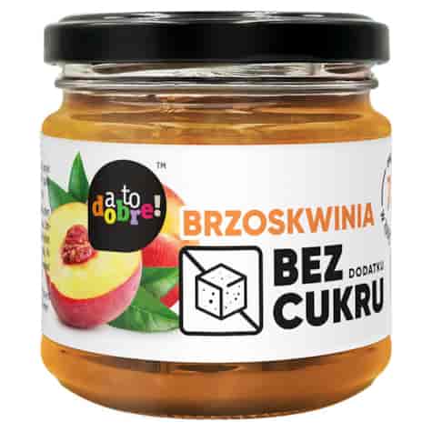 Brzoskwinia bez dodatku cukru o konsystencji konfitury A To Dobre!, 195g