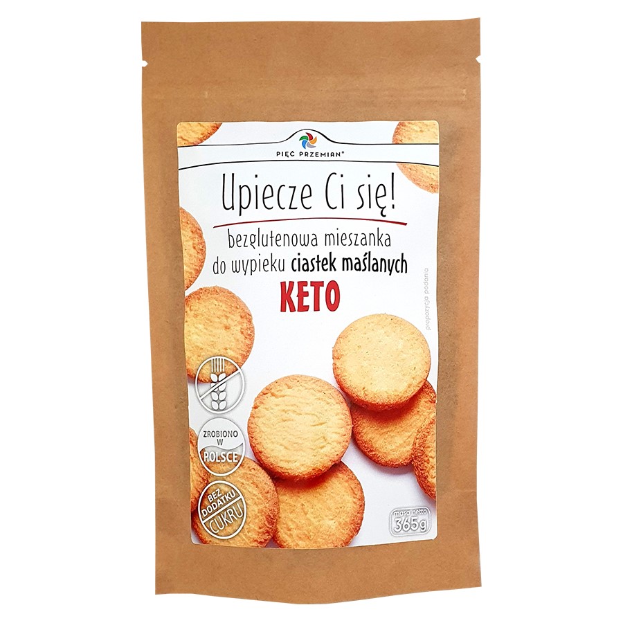 Mieszanka na keto ciastka bezglutenowe Pięć Przemian, 365g