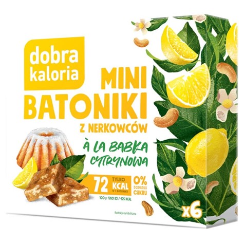 Minibatoniki z nerkowców - a'la babka cytrynowa Dobra Kaloria 102g