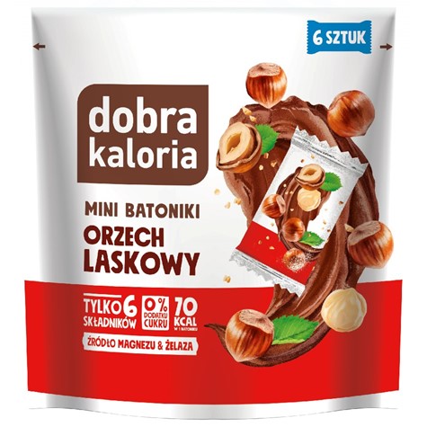 Minibatoniki - orzech laskowy Dobra Kaloria, 108g