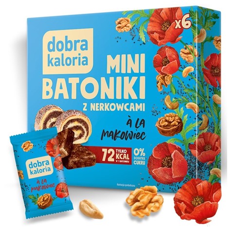 Minibatoniki z nerkowców - a'la makowiec Dobra Kaloria, 108g