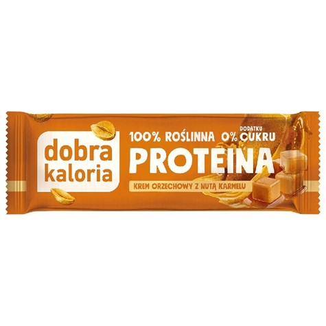 Baton proteinowy - krem orzechowy z nutą karmelu Dobra Kaloria, 42g