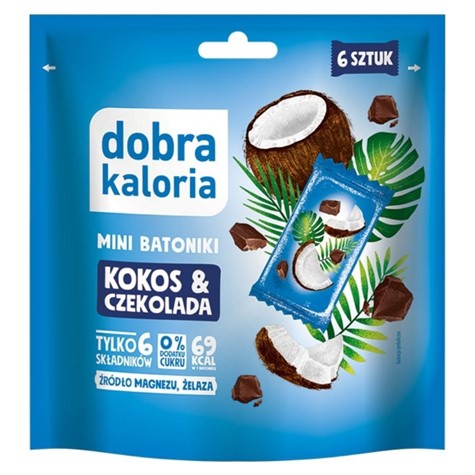 Minibatoniki - kokos & czekolada Dobra Kaloria, 102g