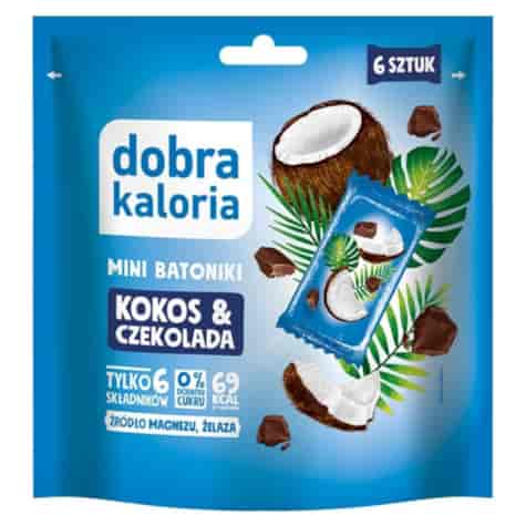 Minibatoniki - kokos & czekolada Dobra Kaloria, 102g