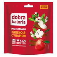 Minibatoniki daktylowe - jabłko & cynamon Dobra Kaloria, 108g
