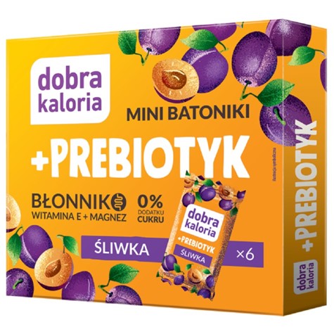 Minibatoniki śliwka +  Prebiotyk  Dobra Kaloria, 102g
