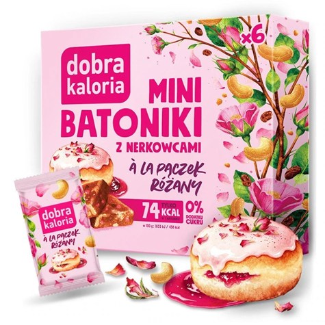 Minibatoniki o smaku a' la pączek różany Dobra Kaloria, 102g