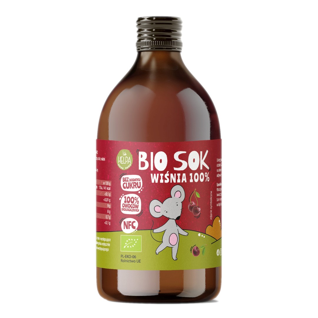 Sok Wiśnia 100% BIO Helpa, 250ml