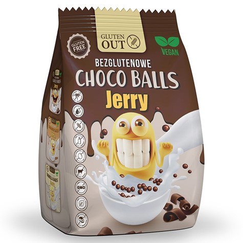 Kulki śniadaniowe  Choco Balls JERRY  - Kakao Gluten Out, 375g