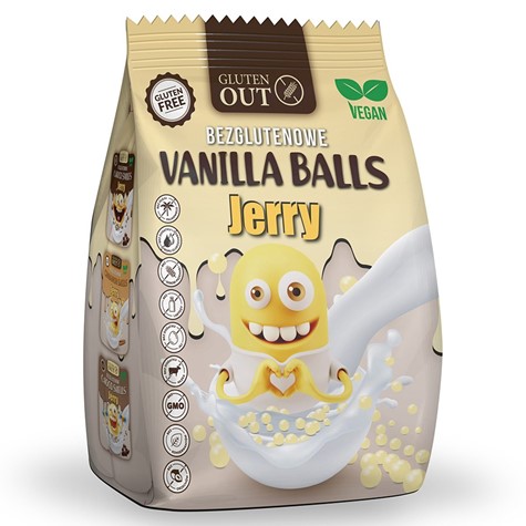 Kulki śniadaniowe  Vanilla Balls JERRY  - Wanilia Gluten Out, 375g