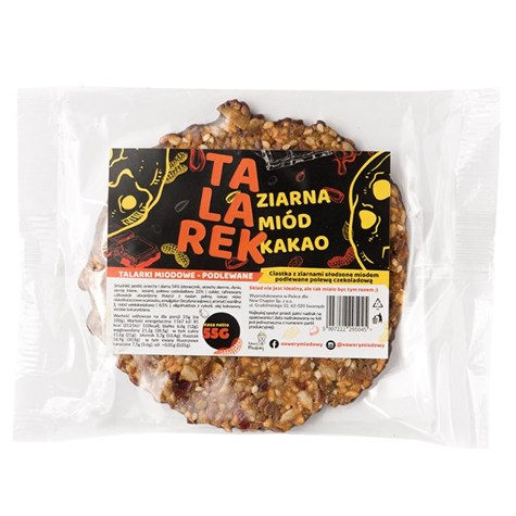 Talarek - ciastko z ziarnami w polewie czekoladowej Xawery Miodowy, 50g