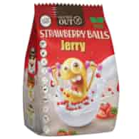 Kulki śniadaniowe  Strawberry Flavour JERRY  - Truskawka Gluten Out, 375g
