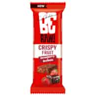 Baton owocowy Crispy Fruit Truskawka - Brownie BeRaw, 40g