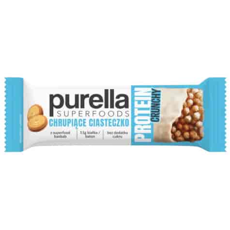 Baton proteinowy Purella Chrupiące Ciasteczko bez dodatku cukru, 45g