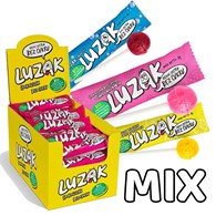 Luzak lizaki bez cukru mix smaków (cytryna, cola, malina), 42szt x 8g