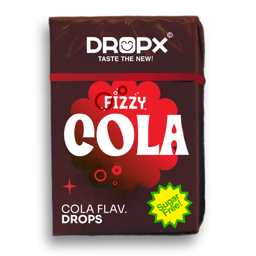 Drażetki bez cukru o smaku Coli DROPX, 20g