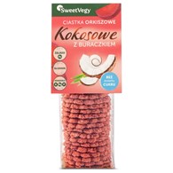 Ciastka orkiszowe kokosowe z buraczkiem SweetVegy, 100g