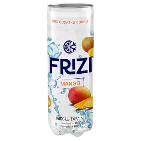 Napój owocowy lekko gazowany z dodatkiem witamin Mango Frizi, 330ml