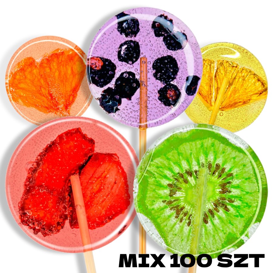 Mix 100 lizaków TimPops w SUPER CENIE - tylko 3,60zł netto / sztuka (Rabat naliczany również przy dodaniu dowolnie wybranych 100+ szt do koszyka)