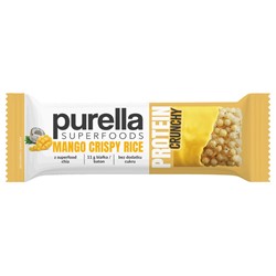 Baton proteinowy Purella Mango Crispy Rice bez dodatku cukru, 45g