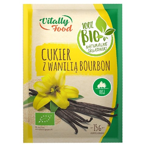 Cukier z wanilia Burbon Vitally Food BIO 15g