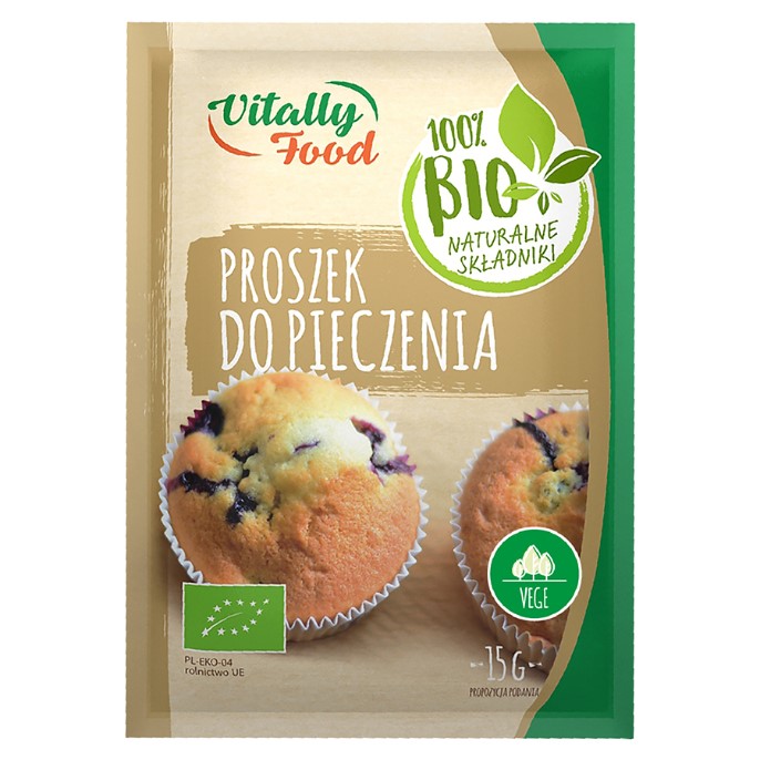 Proszek do pieczenia Vitally Food BIO, 15g