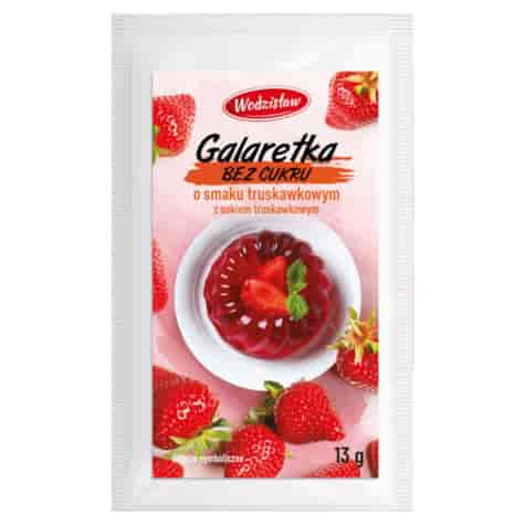 Galaretka bez cukru truskawkowa Wodzisław, 13g