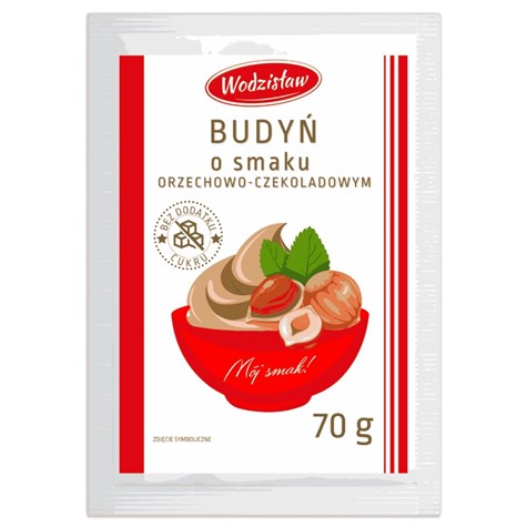 Budyń o smaku orzechowo-czekoladowym bez dodatku cukru Vitally Food, 70g