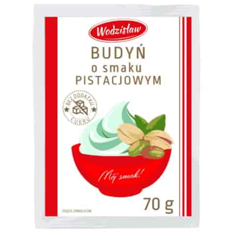 Budyń o smaku pistacjowym bez dodatku cukru Vitally Food, 70g