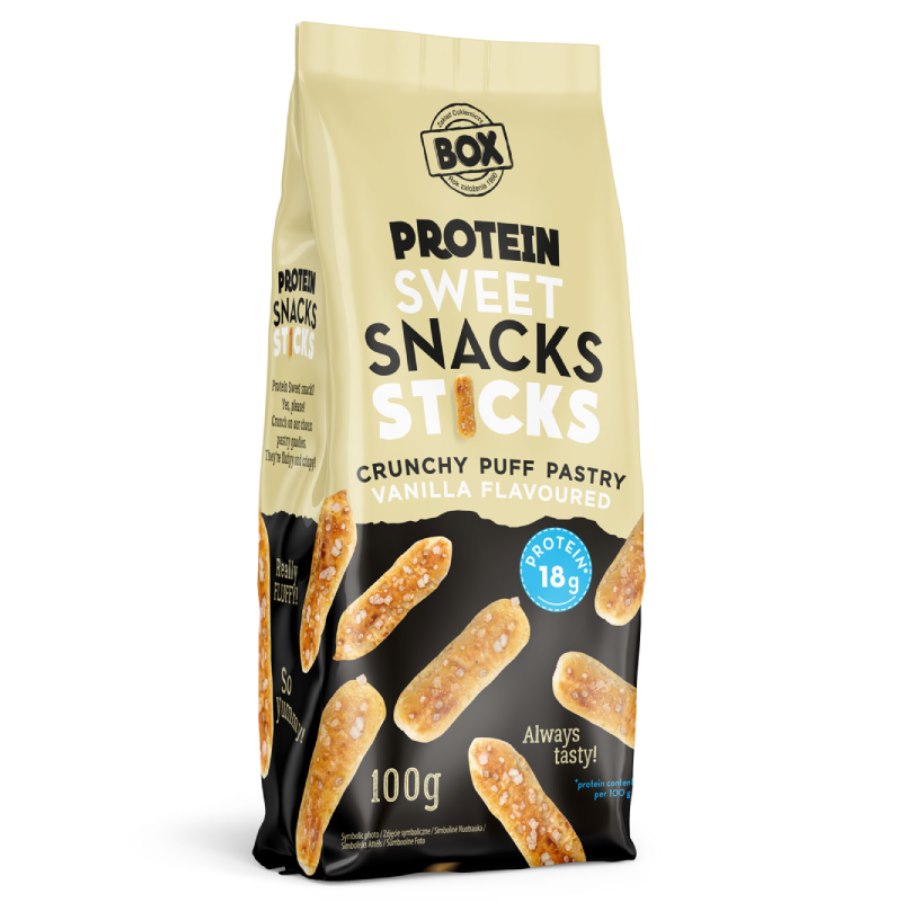 Słomka ptysiowa proteinowa o smaku waniliowym ZPC BOX, 100g