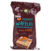 Wafelki słodzone daktylami z kremem kakaowo-orzechowym Super Fudgio BIO 120g