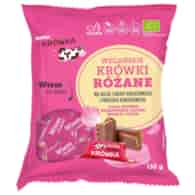 Krówki bezmleczne o smaku różanym wegańskie Super Krówka BIO, 150g