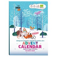 Kalendarz adwentowy z ekologicznymi czekoladkami BIO Super Fudgio, 100G