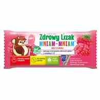 Zdrowy Lizak Mniam-Mniam o smaku malinowym Starpharma, 6g (płaski).