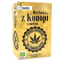 Herbata z konopii z melisą Mir-lek BIO, 16g (20x0,8g)